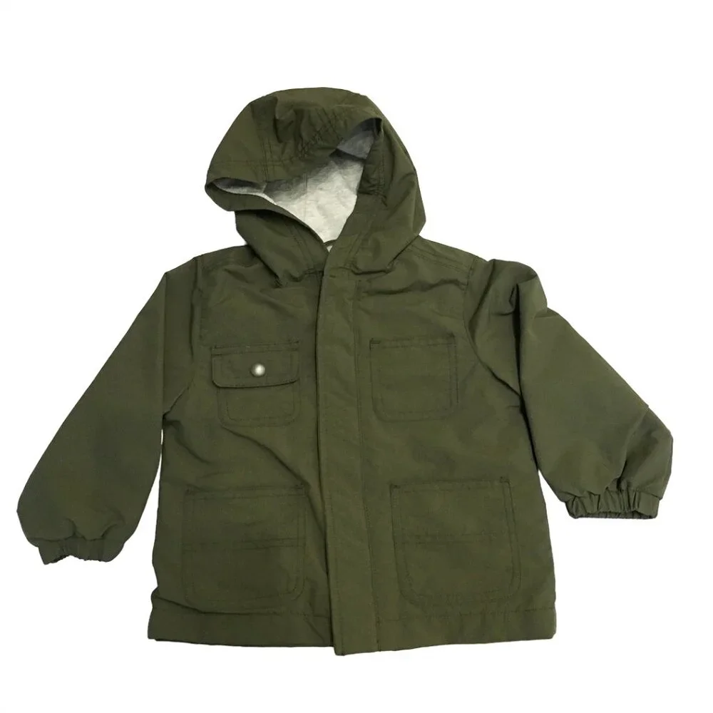 Old Navy Boy's Jacket with hood Olive Green Size 2T
